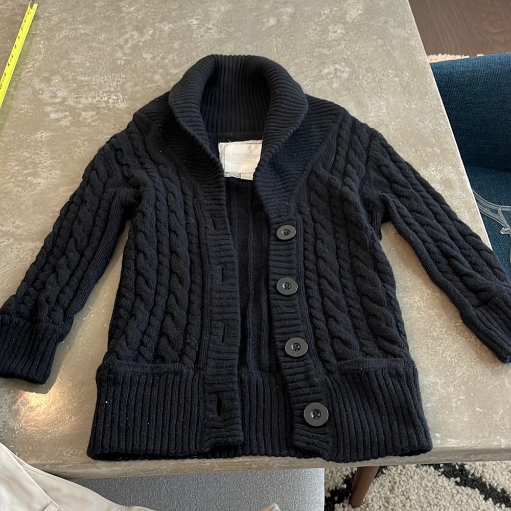 American Eagle sweater cardigan in black. XS.